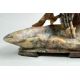 Chinese Soapstone Brushwasher with flowering lotus, early C20th - Image 7 of 10