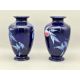 Pair of Shelley ware Peaches or Japanese Fruit design Vases, pattern no 8677, 1930s - Image 3 of 10