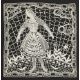 Lace picture of a lady, framed, probably early C20th - Image 9 of 11