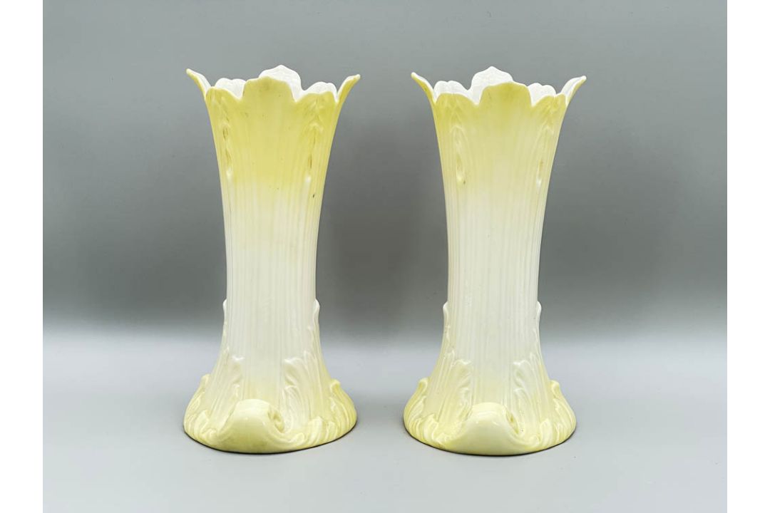 Pair of Royal Worcester Grainger and Co Vases, date mark for 1902 - Image 3 of 8