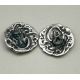 Silver Art Nouveau Earrings with ladies faces, probably Belgium or Austria c1910 - Image 3 of 5