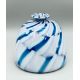 Beehive form glass vase with a swirl design, probably by Charlie Meaker, late C20th - Image 2 of 7