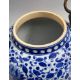 Exceptionally large Chinese Blue and White Teapot with metal handle, late C19th - Image 8 of 10