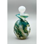 Wylde Green Perfume Bottle, Lesley Ann Clarke Glass, signed and dated 2019