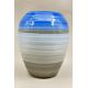 Large Shelley Harmony Ware Vase designed by Eric Slater glazed in blue and grey, 1930s - Image 2 of 7