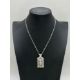 Art Nouveau silver pendant Necklace with chalcedony, probably France or Belgium c1920 - Image 9 of 9
