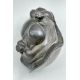 A Chinese Carved Wood Figure of Budai with a small signature plaque to the underside, C19th - Image 2 of 8