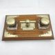 Victorian ships inkwell with original fitted ink pots c1900 - Image 2 of 7