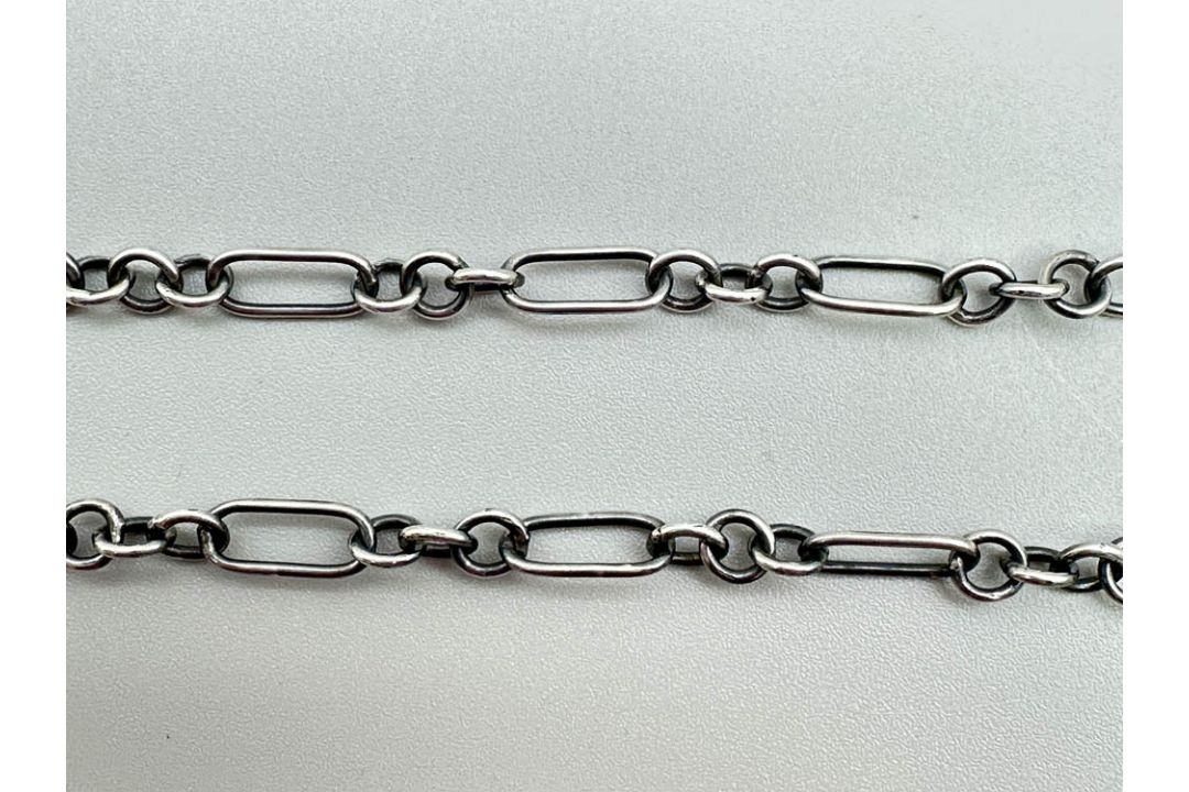Silver Art Nouveau Necklace with a lady's head, French c1900 - Image 4 of 7