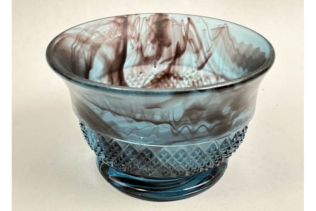 Davidson Glass Topaz Briar Table Centrepiece, 1930s - Image 4 of 11