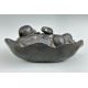 A Chinese Carved Wood Figure of Budai with a small signature plaque to the underside, C19th - Image 3 of 8