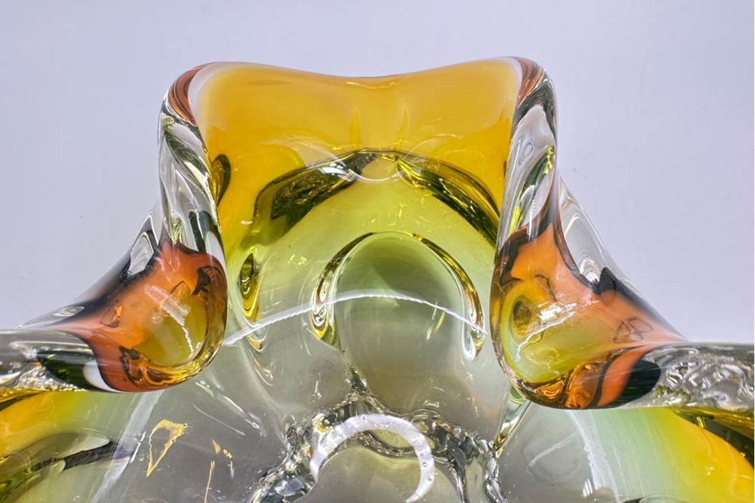 Chřibská Glass bowl, Josef Hospodka, Czech 1970s - Image 4 of 6