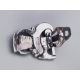Art Deco silver dress clips/brooch, American, c1930 - Image 8 of 9