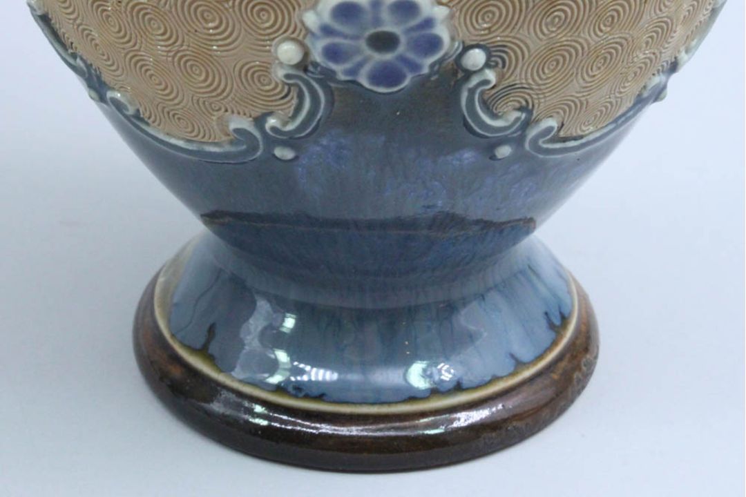A Pair of Royal Doulton Ewers, marked LD (for Jessie Lord), early C20th - Image 7 of 9