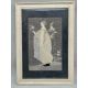 Lace picture of a lady, framed, probably early C20th - Image 1 of 11
