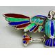 Georgian Egyptian Revival silver and enamel Brooch, c1820 - Image 3 of 7