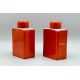 Pair of Orange Glazed Flasks and Covers, Fabienne Jouvin Paris, C20th - Image 2 of 10