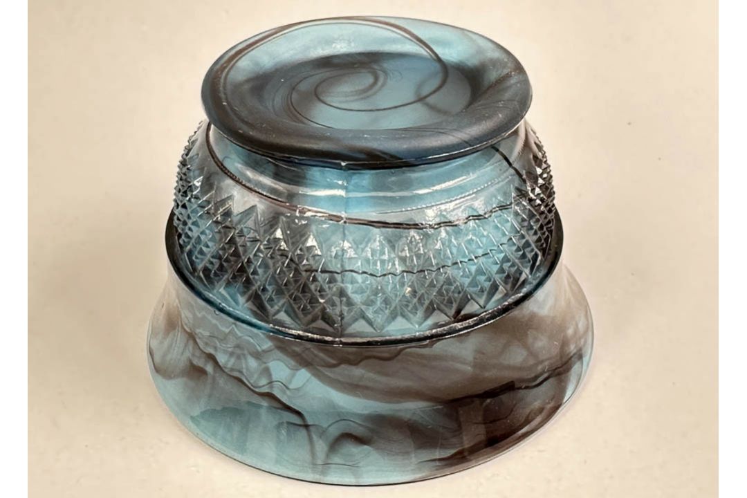 Davidson Glass Topaz Briar Table Centrepiece, 1930s - Image 5 of 11
