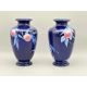 Pair of Shelley ware Peaches or Japanese Fruit design Vases, pattern no 8677, 1930s - Image 2 of 10