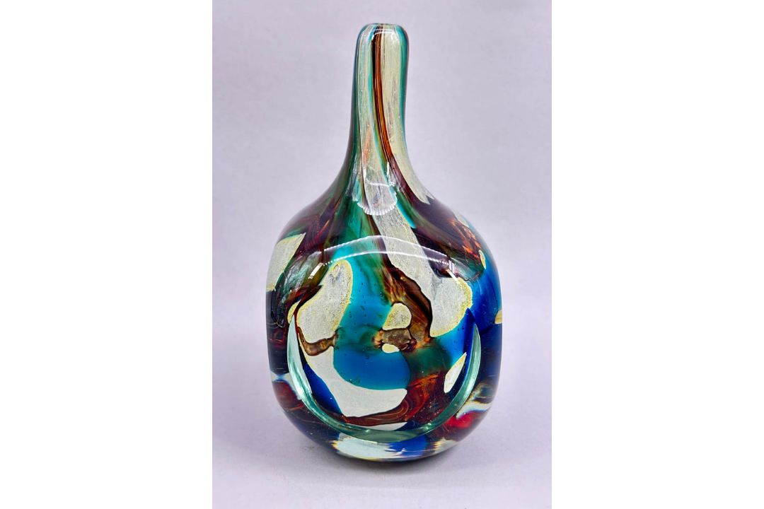 Mdina Art Glass vase, signed Mdina 1979, late C20th - Image 3 of 7