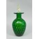 Murano green bullicante glass Perfume Bottle and Stopper with label, second half C20th - Image 2 of 7