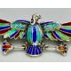 Georgian Egyptian Revival silver and enamel Brooch, c1820 - Image 2 of 7
