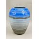 Large Shelley Harmony Ware Vase designed by Eric Slater glazed in blue and grey, 1930s - Image 1 of 7