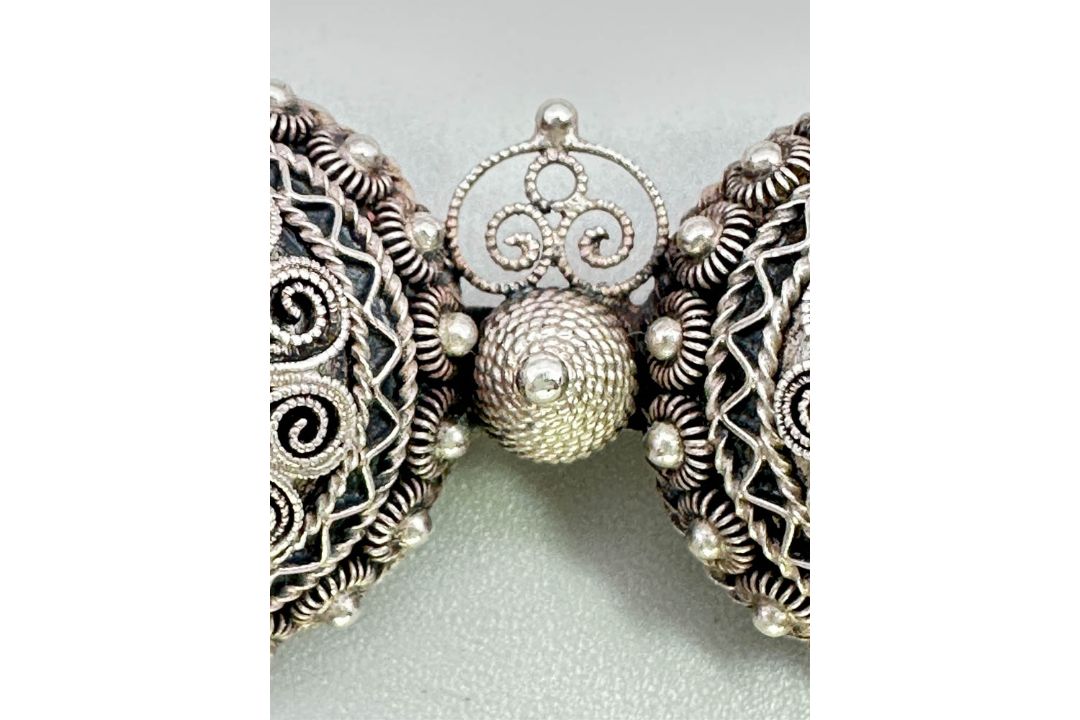 Silver filigree brooch, Marius Hammer, c1910 - Image 2 of 6