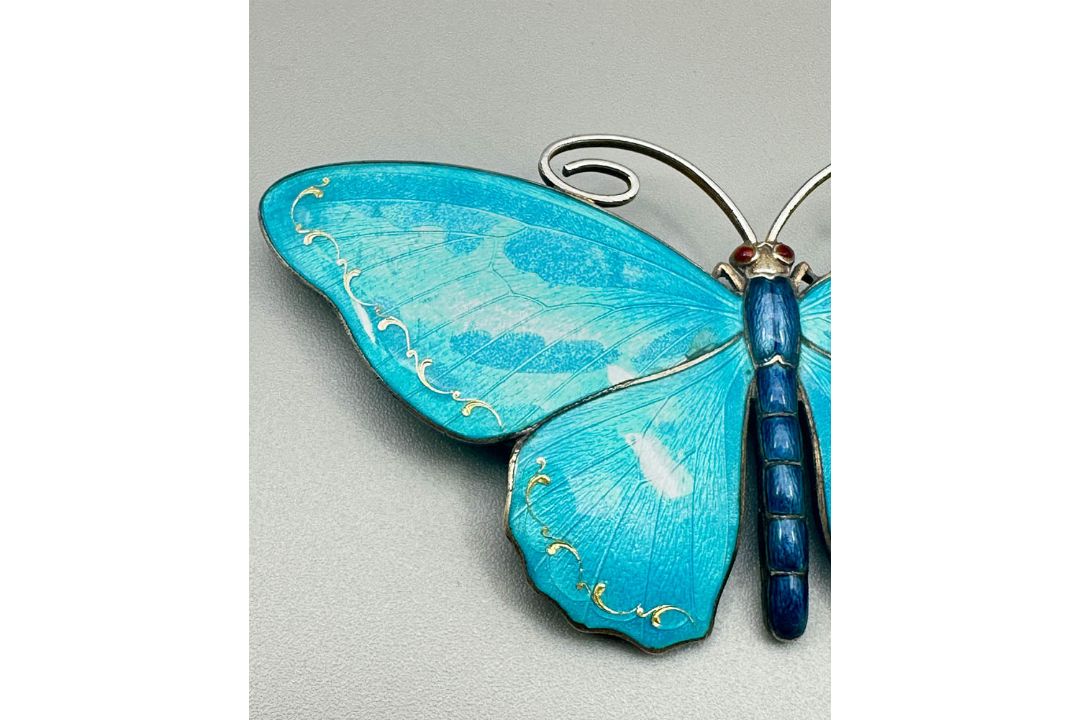 Butterfly brooch by Marius Hammer (1847-1927), c1920 - Image 2 of 7