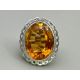 Edwardian cocktail ring with citrine, c1910 - Image 2 of 5