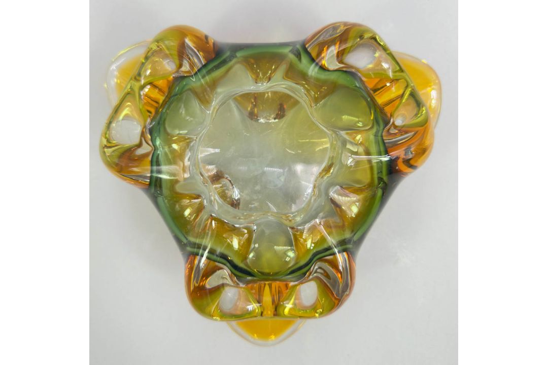 Chřibská Glass bowl, Josef Hospodka, Czech 1970s - Image 3 of 6