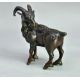 Chinese Bronze Scroll Weight in the form of a standing Goat, Qing Dynasty (1644-1912) - Image 1 of 8