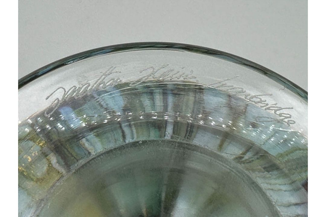 Cameo art glass Vase decorated lilies, Jonathan Harris Glass, signed and dated 2006 - Image 12 of 12