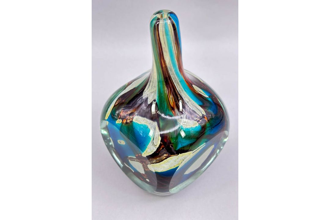 Mdina Art Glass vase, signed Mdina 1979, late C20th - Image 5 of 7