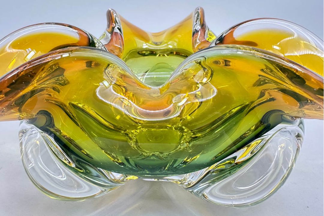 Chřibská Glass bowl, Josef Hospodka, Czech 1970s - Image 5 of 6