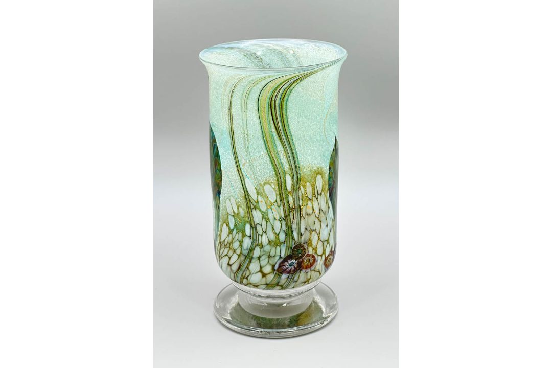 Cameo art glass Vase decorated lilies, Jonathan Harris Glass, signed and dated 2006 - Image 2 of 12
