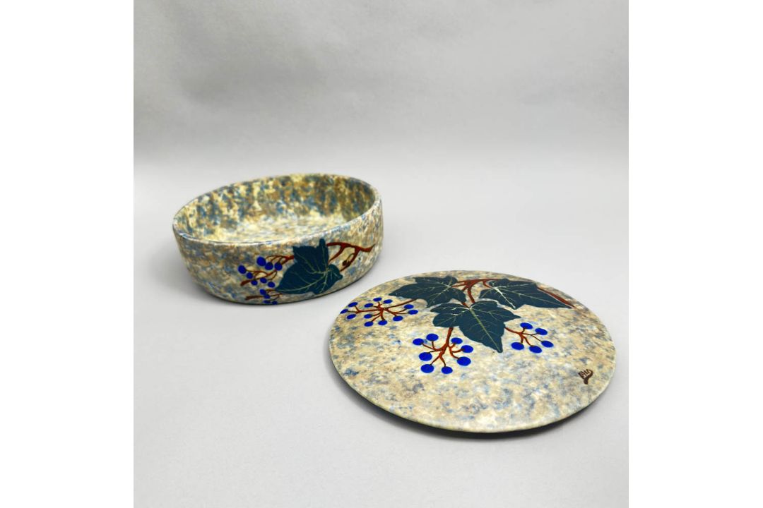 Art Deco style Ceramic Bowl and Cover by Louis Dage (1885-1961), early/mid C20th - Image 5 of 14