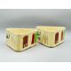 Unusual Pair of triangular form Aztec pattern Planters, Shorter and Son, second half C20th - Image 4 of 12