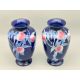 Pair of Shelley ware Peaches or Japanese Fruit design Vases, pattern no 8677, 1930s - Image 5 of 10