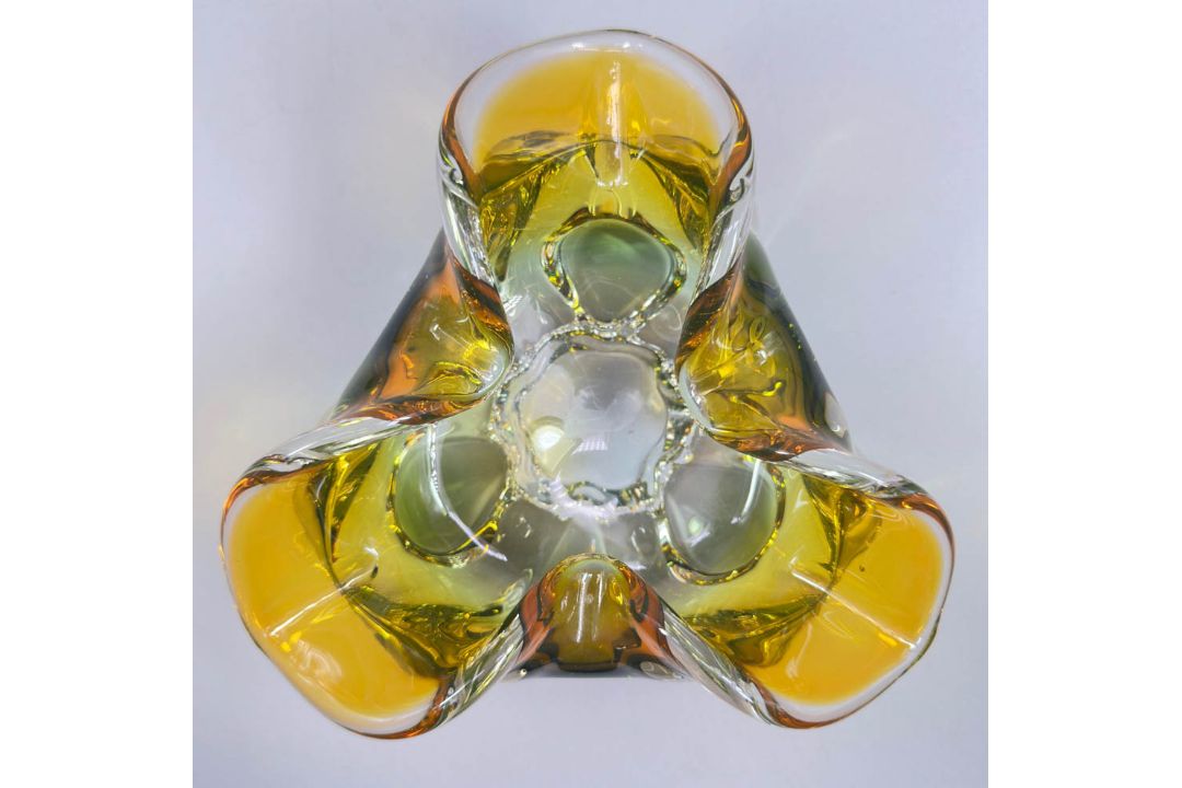 Chřibská Glass bowl, Josef Hospodka, Czech 1970s - Image 6 of 6