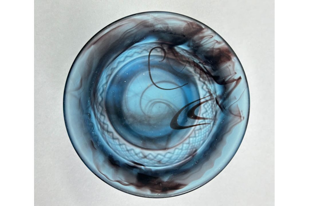 Davidson Glass Topaz Briar Table Centrepiece, 1930s - Image 6 of 11