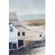 Signed Watercolour of Farm Buildings, Richard Akerman (1942-2005), dated 1981 - Image 4 of 8