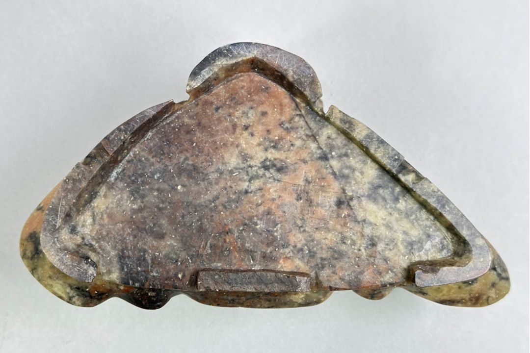 Chinese Soapstone Brushwasher with flowering lotus, early C20th - Image 10 of 10