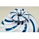 Beehive form glass vase with a swirl design, probably by Charlie Meaker, late C20th - Image 3 of 7
