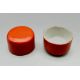 Pair of Orange Glazed Flasks and Covers, Fabienne Jouvin Paris, C20th - Image 5 of 10