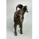 Chinese Bronze Scroll Weight in the form of a standing Goat, Qing Dynasty (1644-1912) - Image 5 of 8
