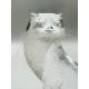 Lead crystal glass Otter paperweight, Mats Jonasson for Maleras Glasbruk, Sweden, late C20th - Image 5 of 8