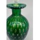 Murano green bullicante glass Perfume Bottle and Stopper with label, second half C20th - Image 3 of 7