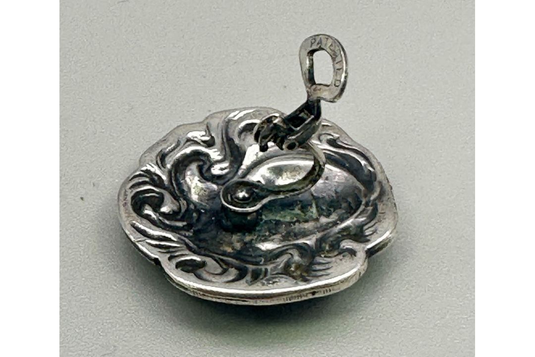 Silver Art Nouveau Earrings with ladies faces, probably Belgium or Austria c1910 - Image 4 of 5