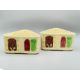 Unusual Pair of triangular form Aztec pattern Planters, Shorter and Son, second half C20th - Image 3 of 12